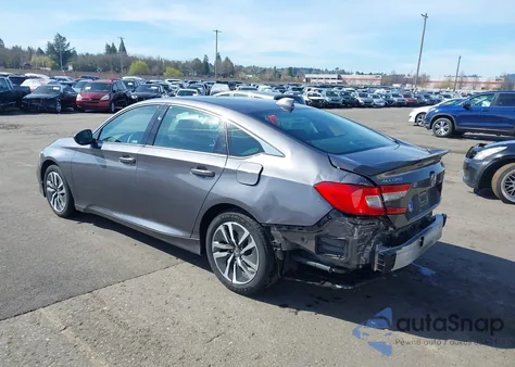 2021 Honda Accord Hybrid z USA, uszkodzony, nr VIN 1HGCV3F19MA006770